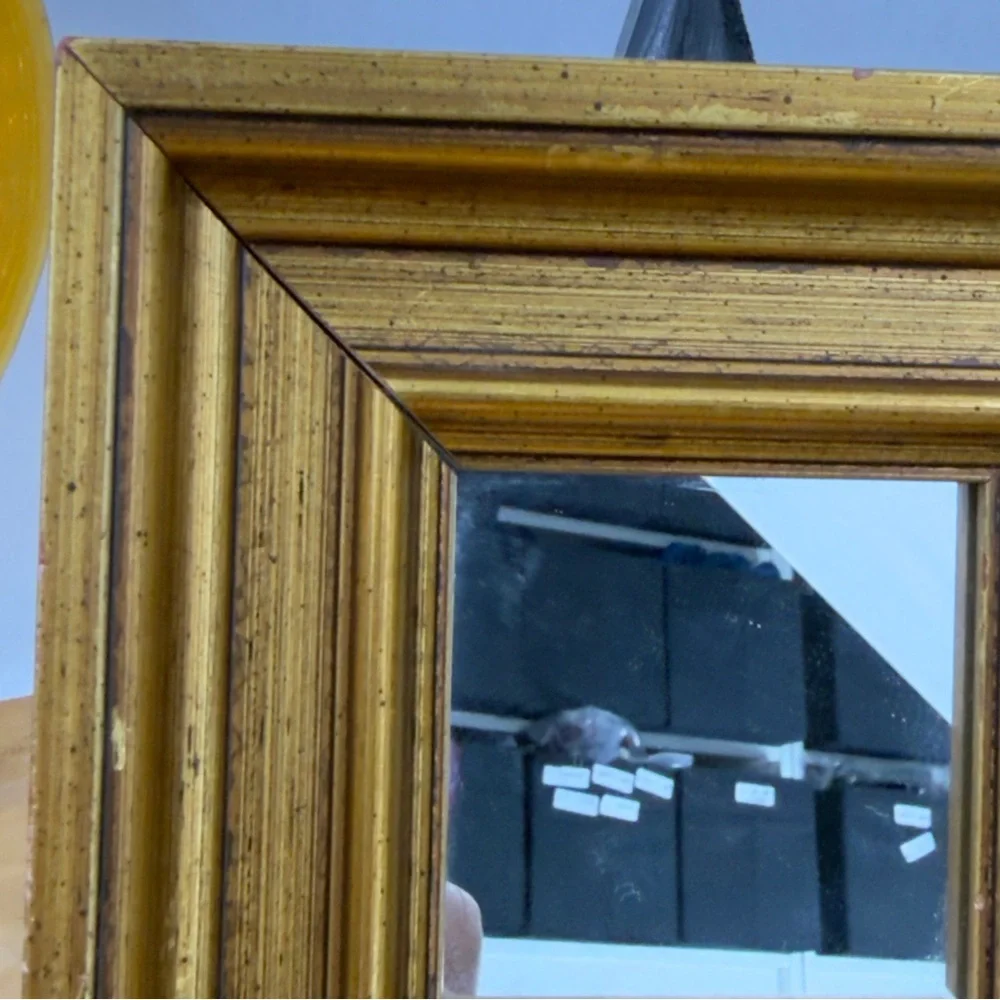 Vintage Set Gold Gilt Mirrors Wood Framed Ornate French Style Mirror Wall Decor